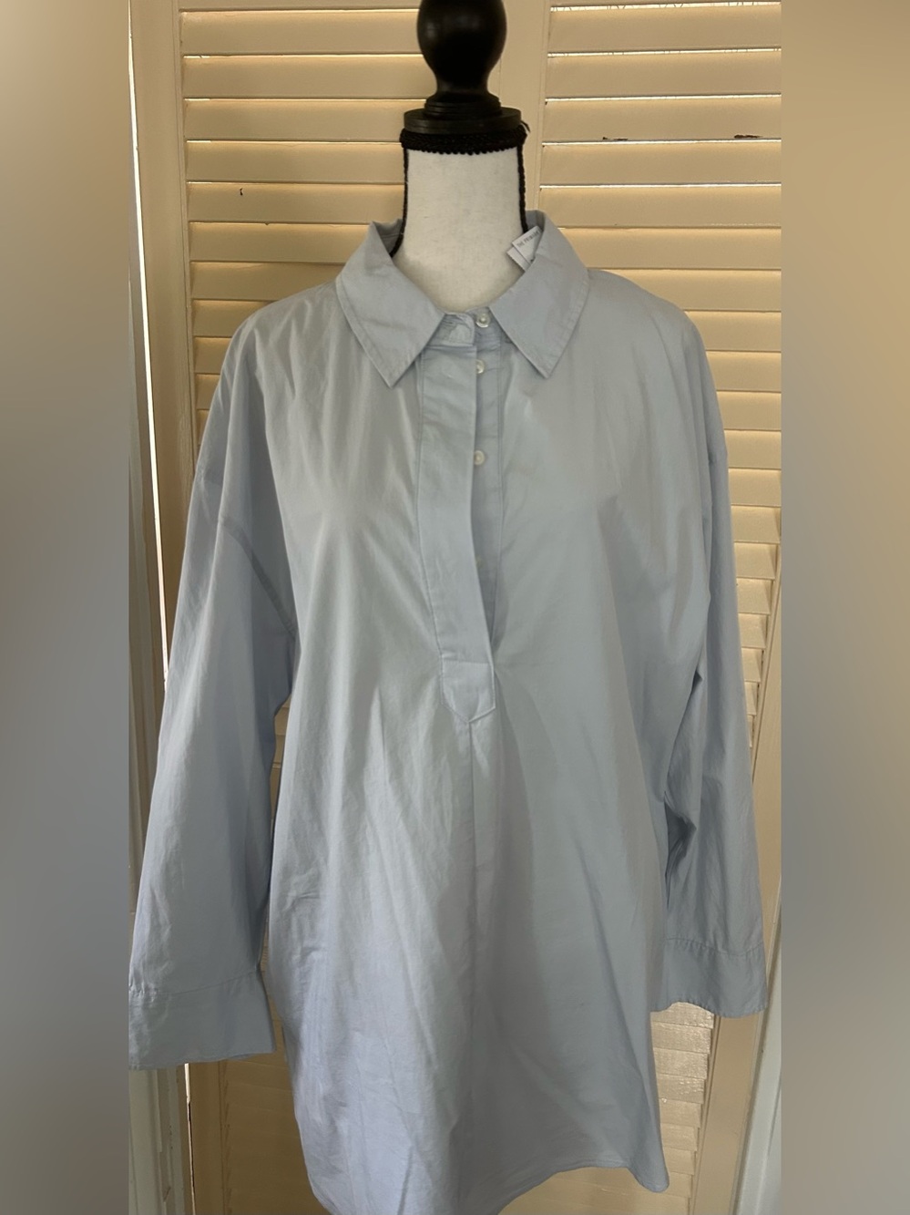 Light Blue women  Shirt Dress size M